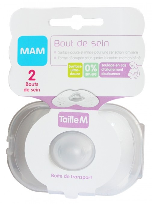 MAM Allaitement Bouts de Sein Taille M Boite de 2